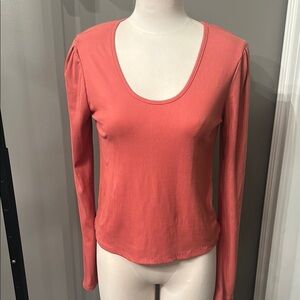 Women's Coral Long Sleeve Top